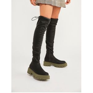 Black over the knee boots